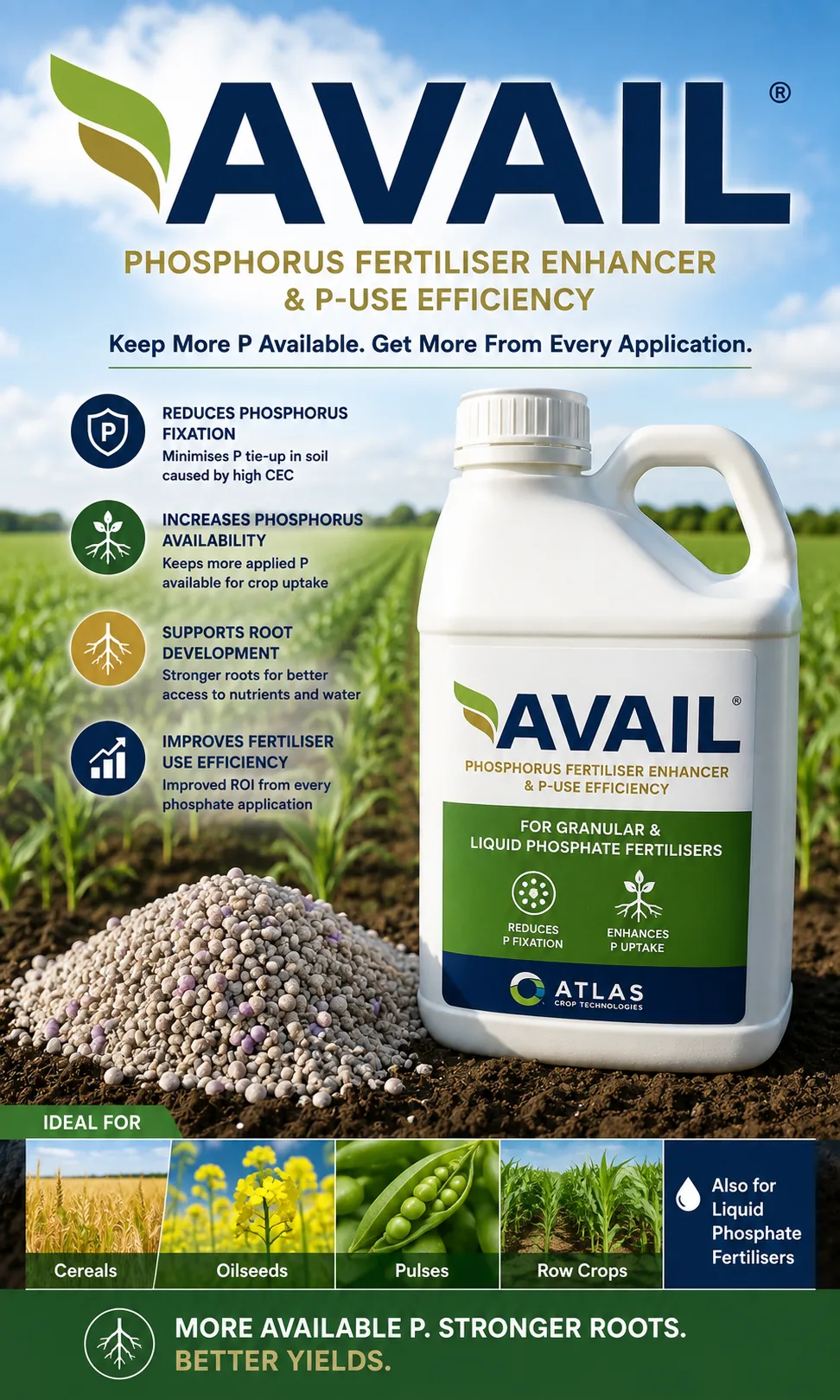 AVAIL phosphorus fertiliser enhancer